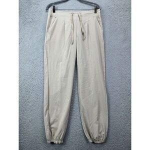 Telluride Clothing Jogger Pants Womens Small Khaki Pleated Drawstring Ladies‎